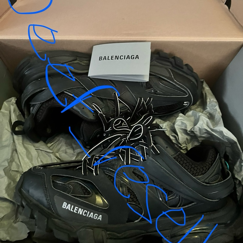 Balenciaga Black Athletic Shoes